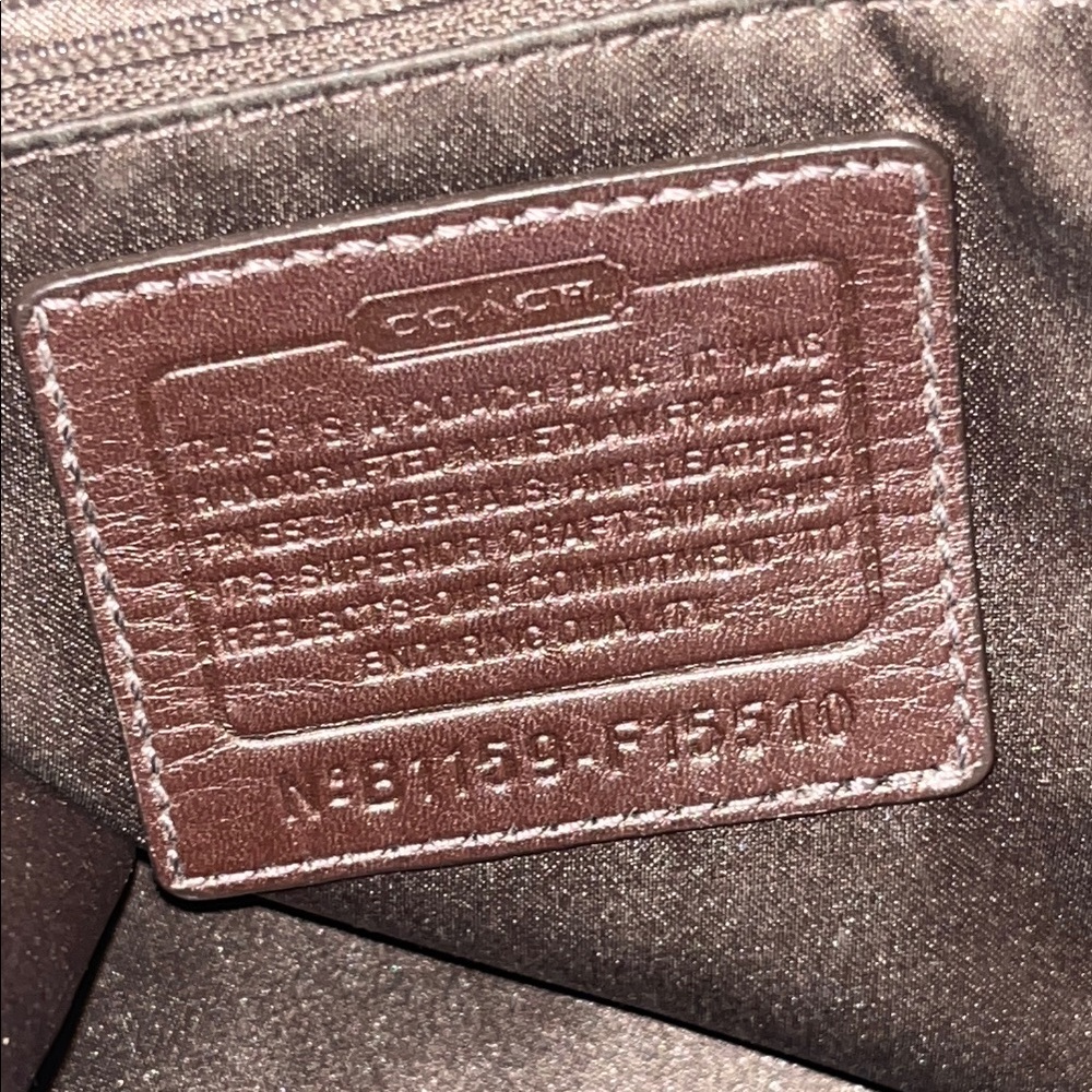 Coach Brown and Tan Shoulder Bag - Picture 7 of 8